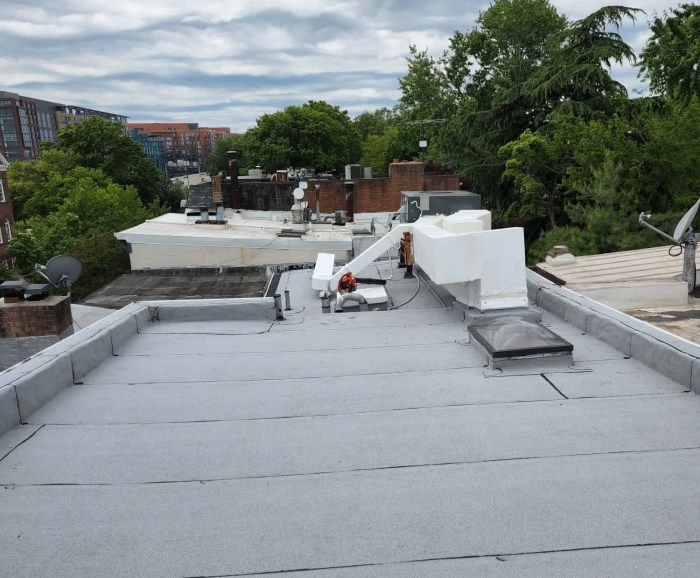 Industrial flat roof repair