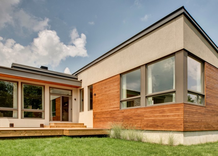 Modern exterior roofing